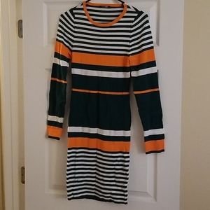 Orange & Green dress